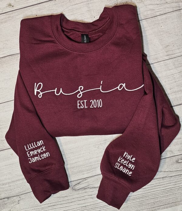 Script Embroidered Sweatshirt - Image 2