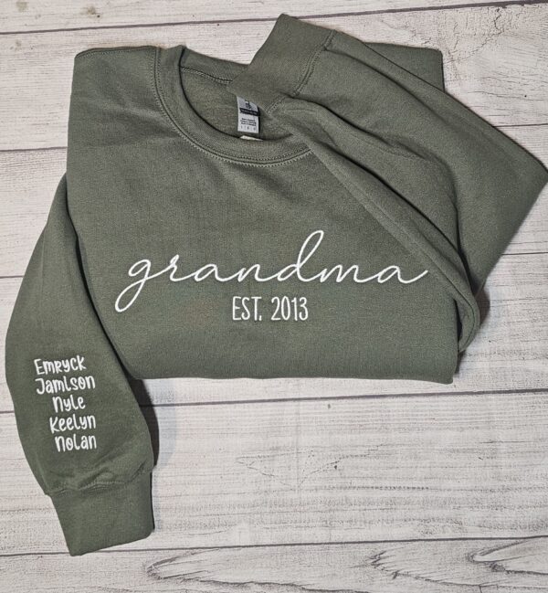 Script Embroidered Sweatshirt