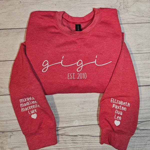 Script Embroidered Sweatshirt - Image 4