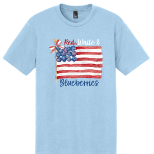 Red White & Blueberries Flag