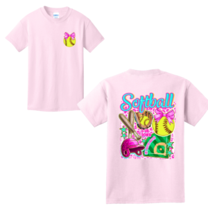 Softball Teal/Pink Youth