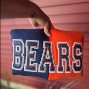 Chicago Bears Split Embroidered Crew